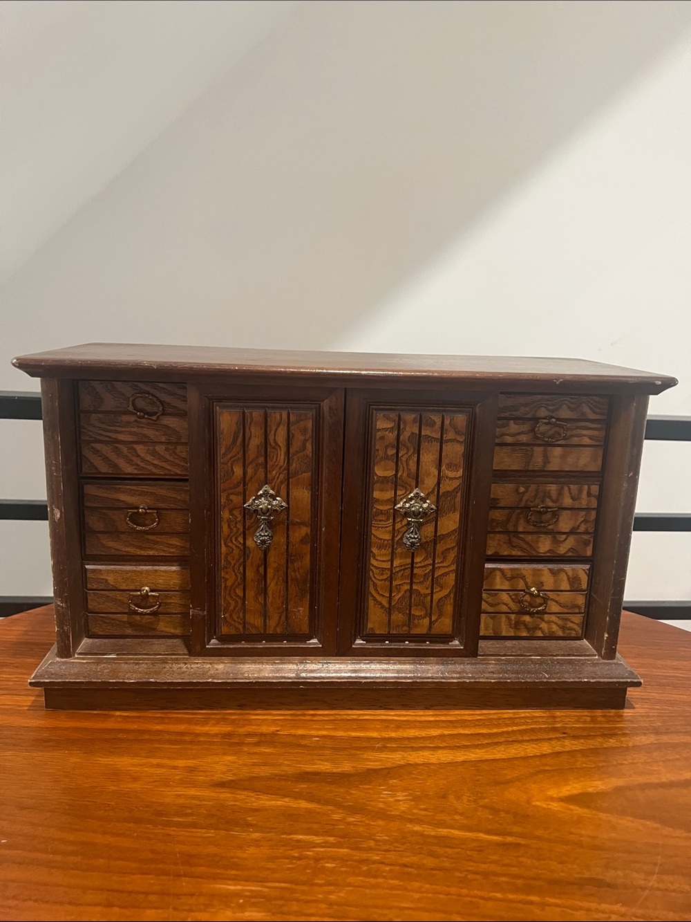 Vintage Wooden Jewelry Box